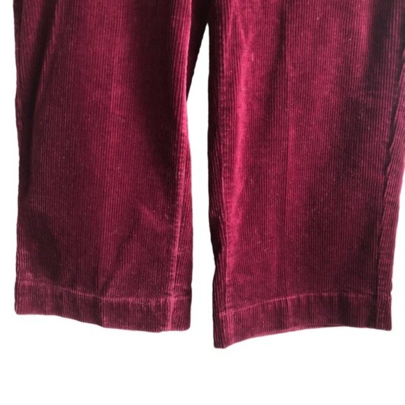 Addition Elle Cropped Corduroy Pant US 14 Red Wine - Picture 7 of 10